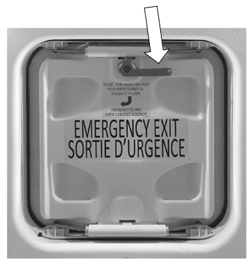 – Trappe d’évacuation d’urgence