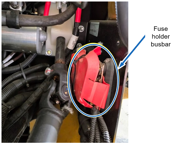Figure 21 – Fuse holder busbar location