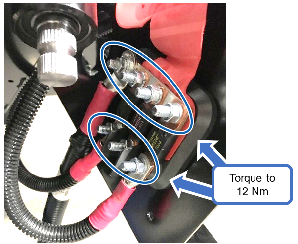 Figure 22 – Studs to retorque.