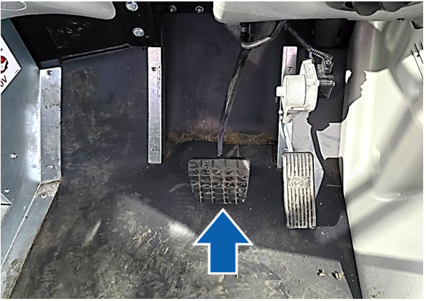Figure 4– Depress the brake pedal