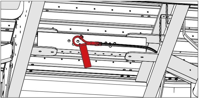 Figure 1 - Rear chassis underfloor cut-loop.