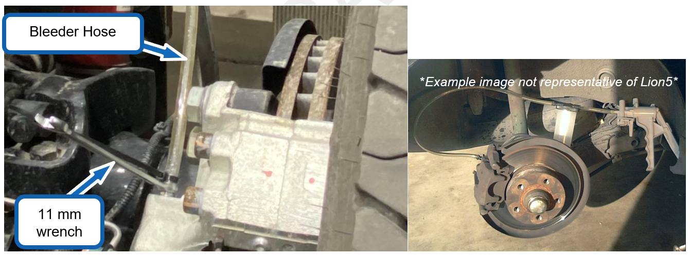 Figure 3 – Caliper bleeding