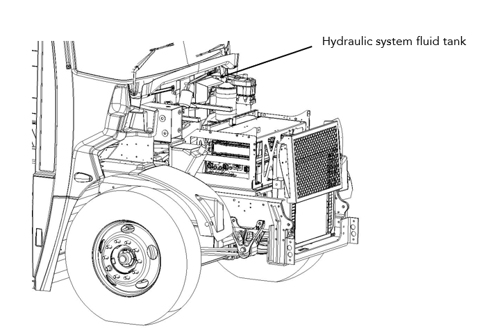 Figure 2 – Hydraulic System Fluid Tank Location